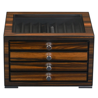 32 Slots Ebony Wooden Pen Box