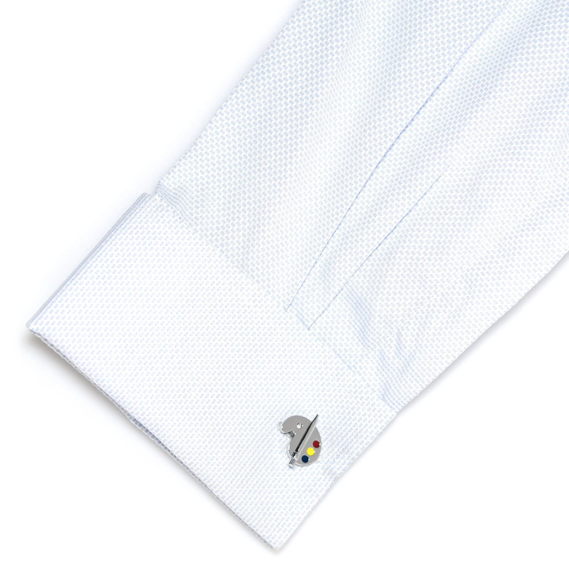 Artist Paint Palette Silver Cufflinks