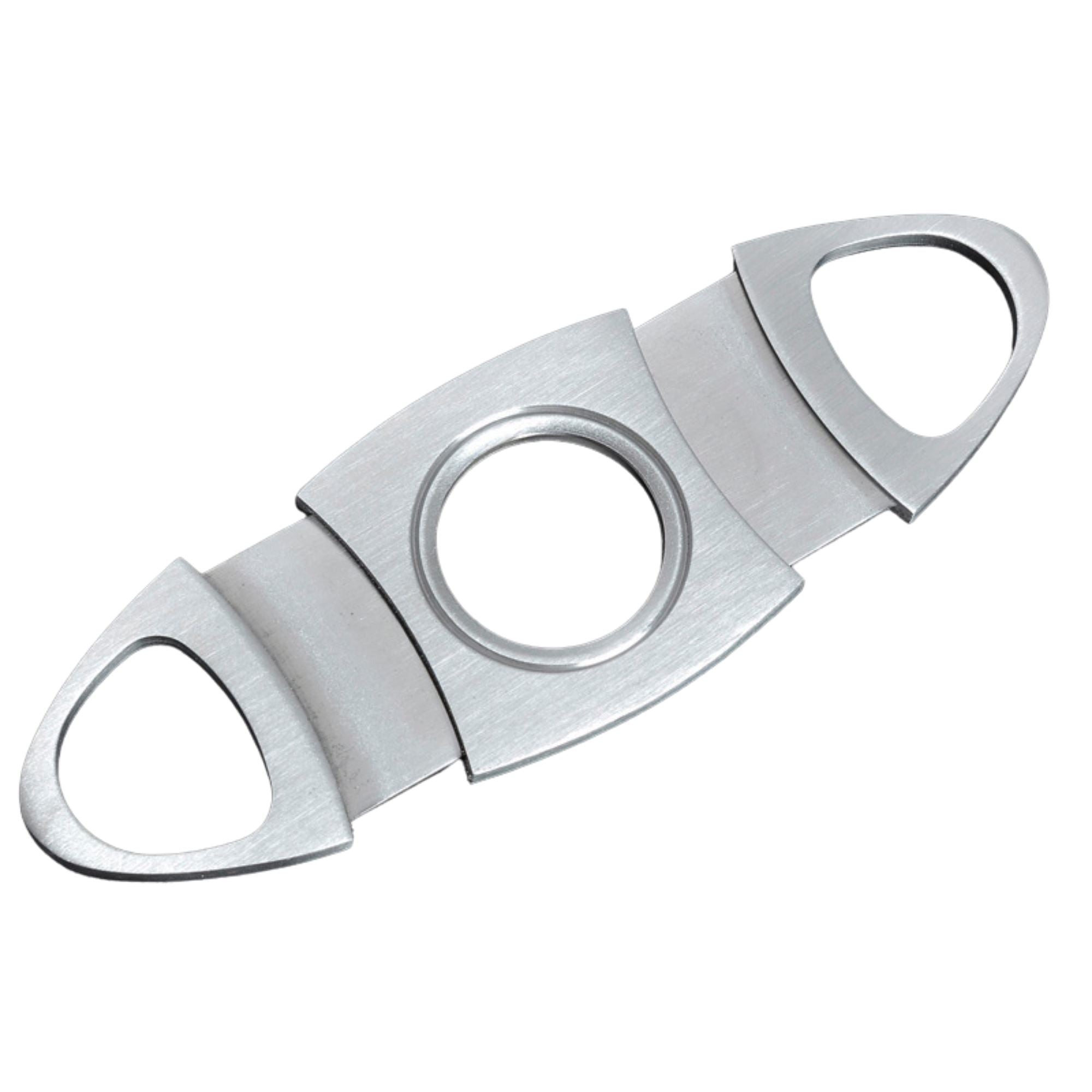 Silver Two Finger 56 Ring Gauge Cigar Cutter Boxed Cigar Cutter Clinks Australia
