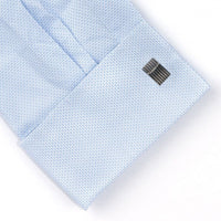 Gunmetal Lines Cufflinks Classic & Modern Cufflinks Clinks Australia
