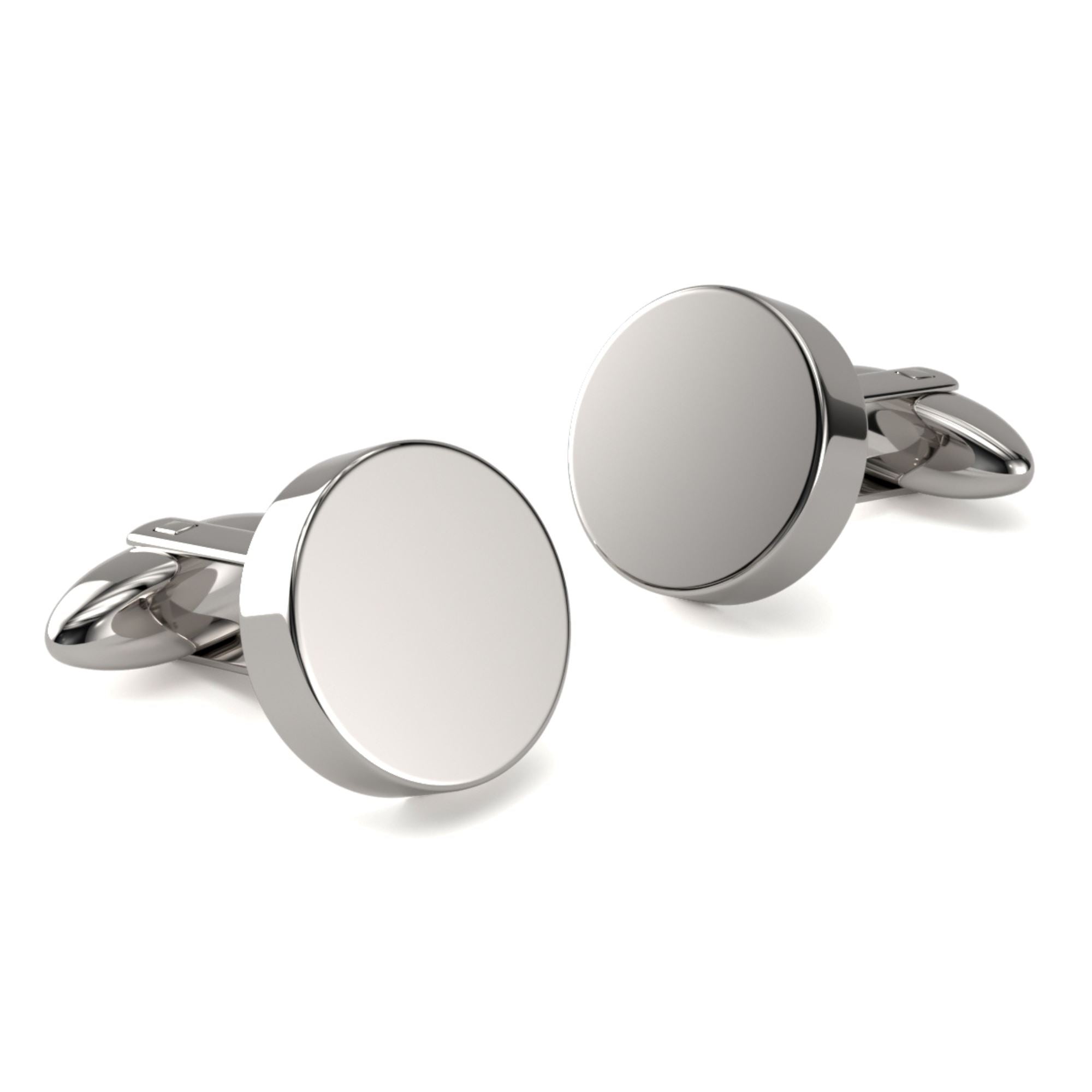 Round Engravable Cufflinks Engraving Cufflinks Clinks