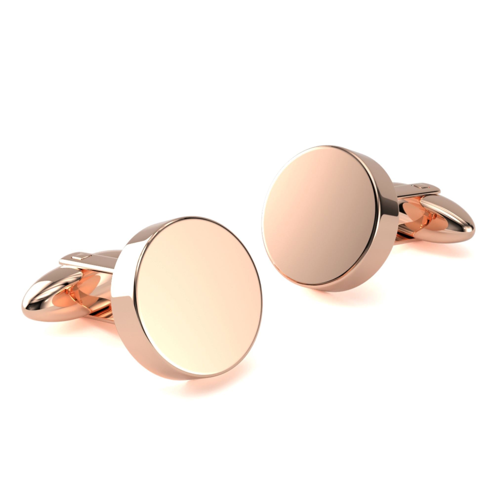 Round Engravable Cufflinks Engraving Cufflinks Clinks