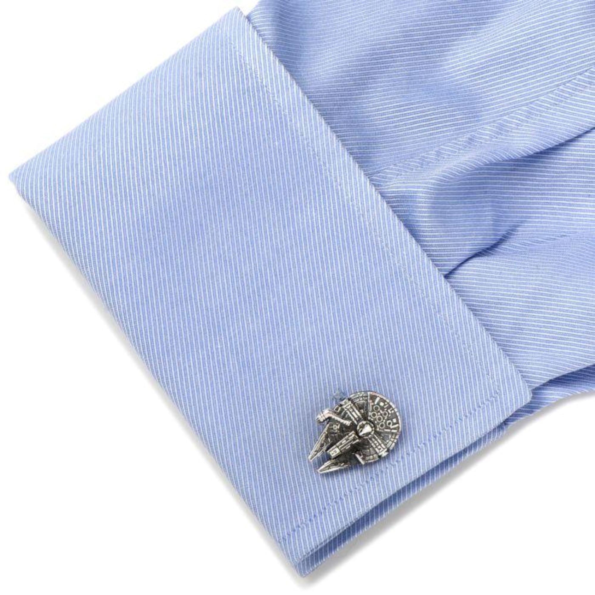3D Millennium Falcon Star Wars Cufflinks Novelty Cufflinks Star Wars