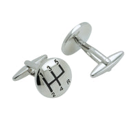 Shiny Silver Gear Shift Cufflinks Novelty Cufflinks Clinks Australia