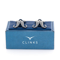 Antique Vintage Style Handlebar Moustache Cufflinks Novelty Cufflinks Clinks Australia