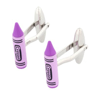 Purple Crayon Cufflinks Novelty Cufflinks Clinks Australia Purple Crayon Cufflinks