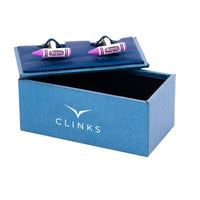 Purple Crayon Cufflinks Novelty Cufflinks Clinks Australia