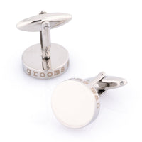 Groomsman Laser Etched Round Engravable Wedding Cufflinks Wedding Cufflinks Clinks Australia