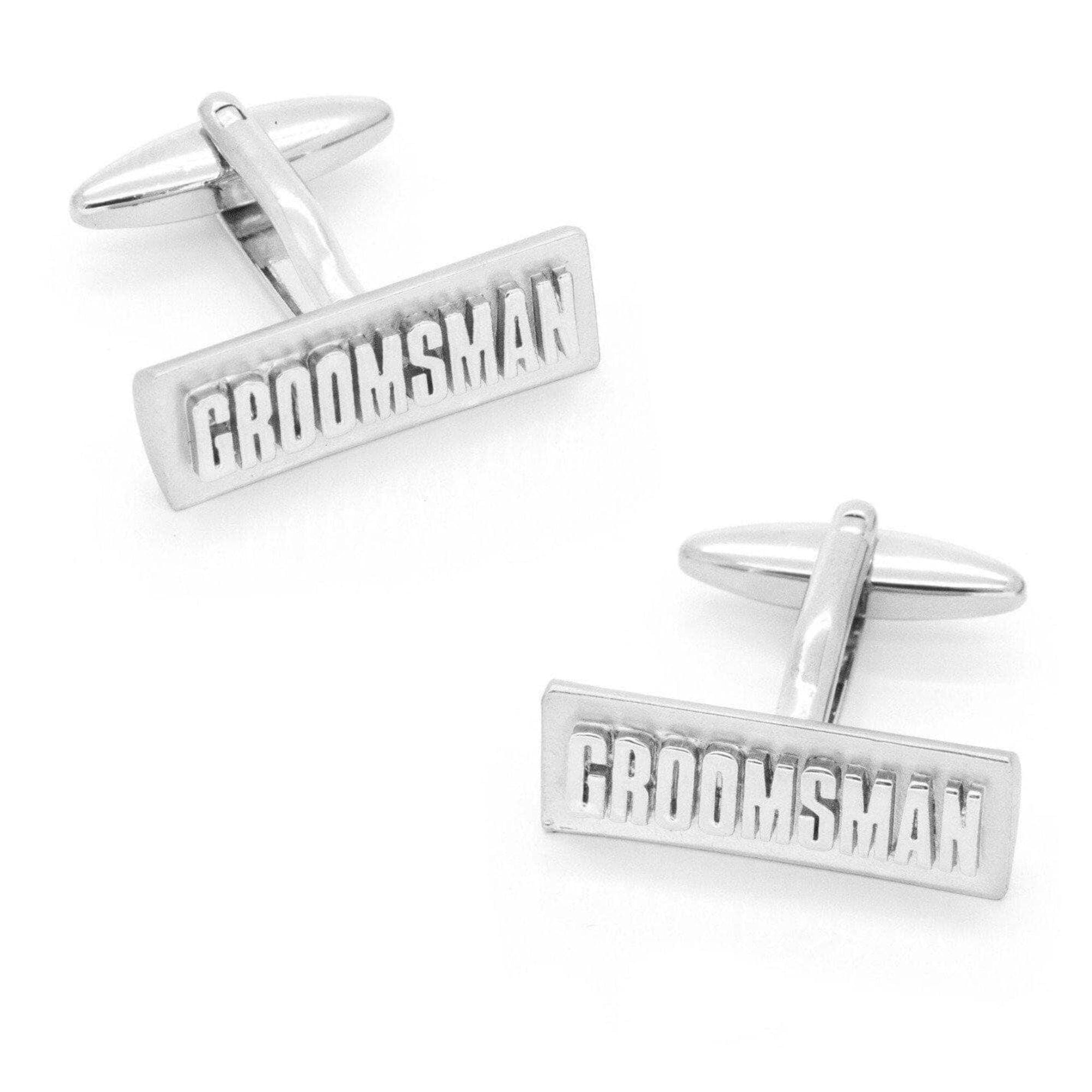 Groomsman Raised Lettering Wedding Cufflinks Wedding Cufflinks Clinks Australia