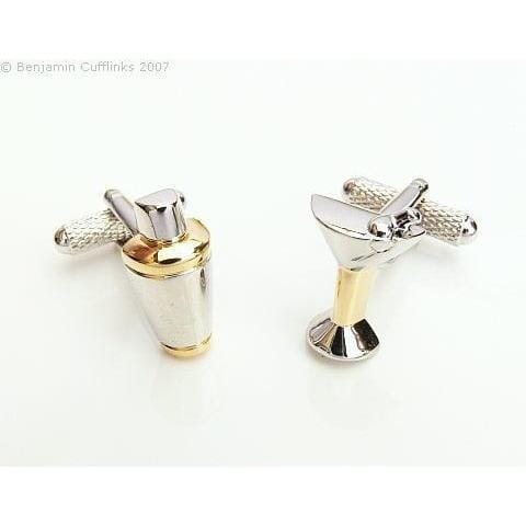 Cocktail Shaker Glass Cufflinks Novelty Cufflinks Clinks Australia