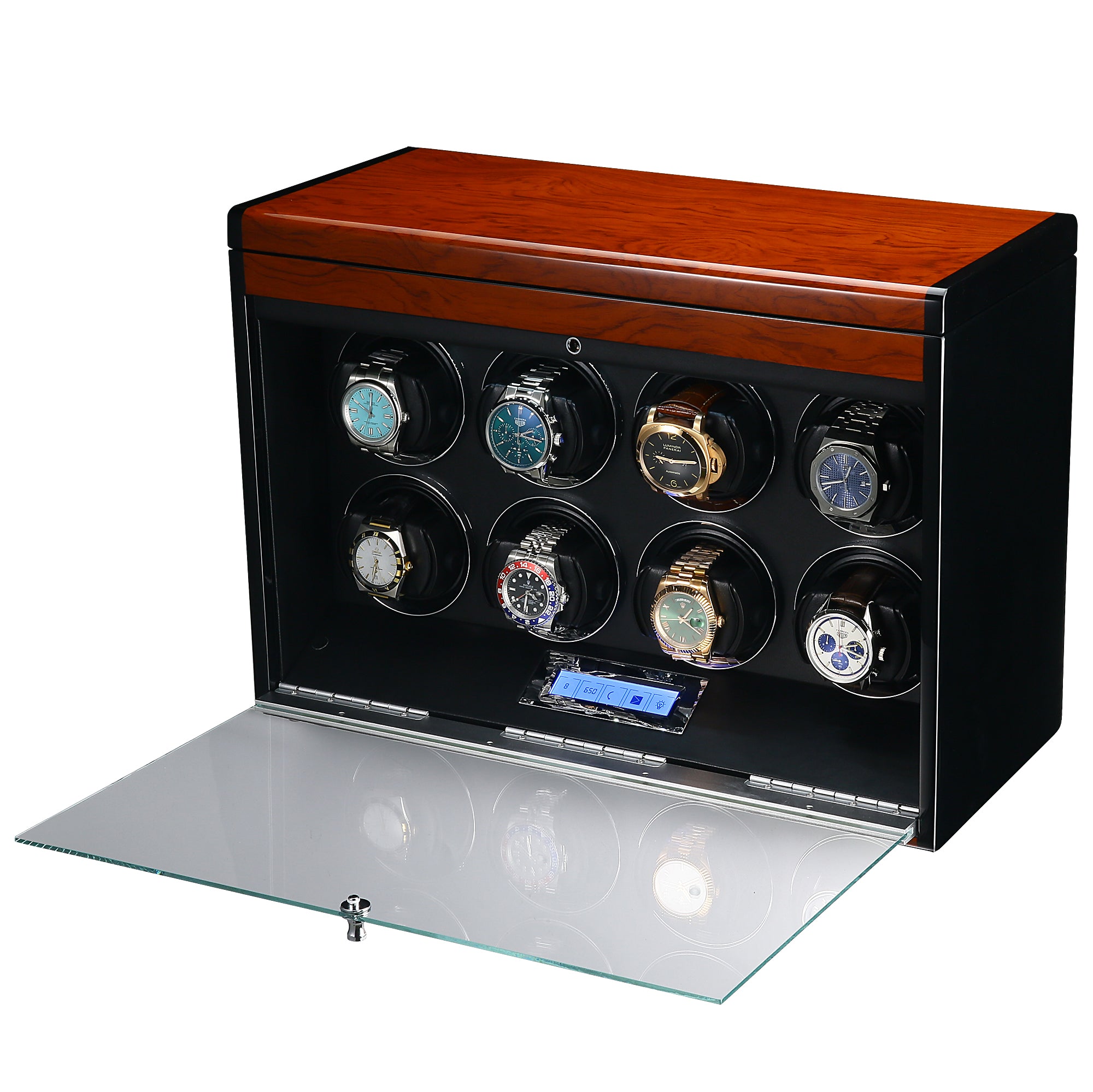 Vancouver Watch Winder for 8 Wood Grain