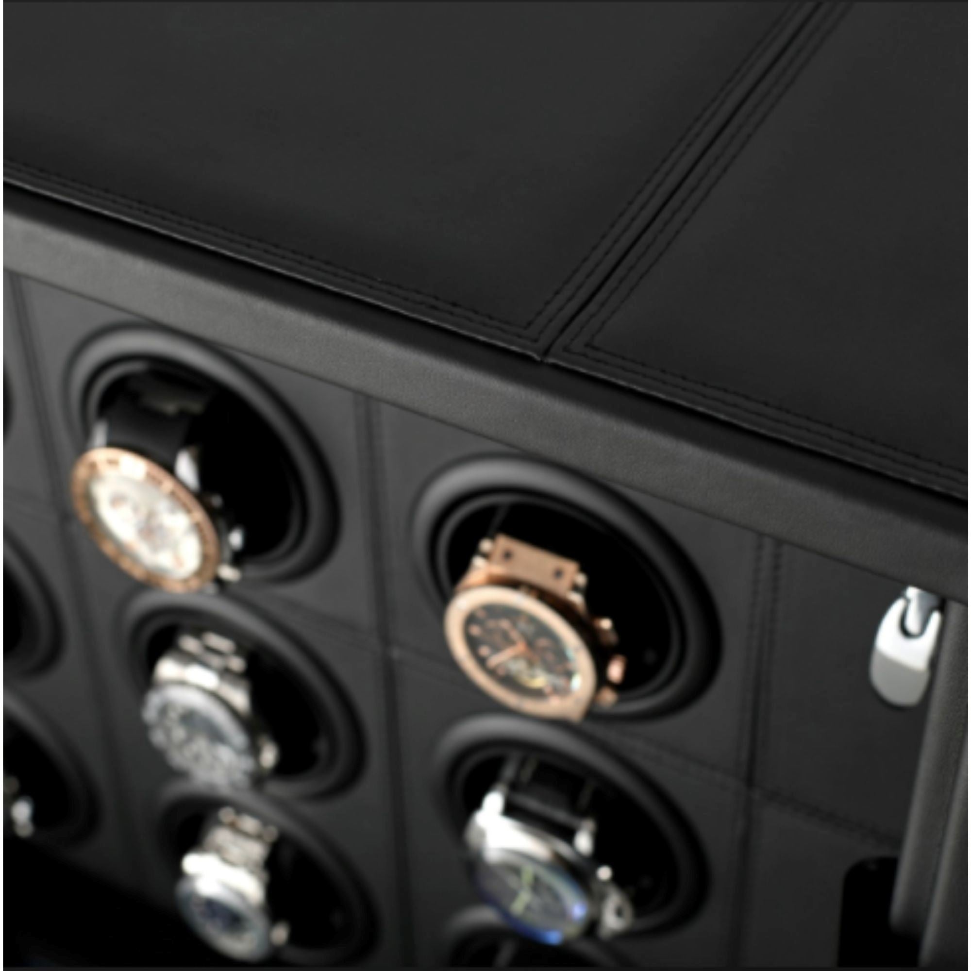 Vanguard Steel Watch Winder Security Safe with Digital Lock and Alarm Watch Winder Boxes Clinks