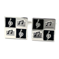 Random Musical Notes Cufflinks