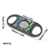 Black and Shell Cigar Cutter