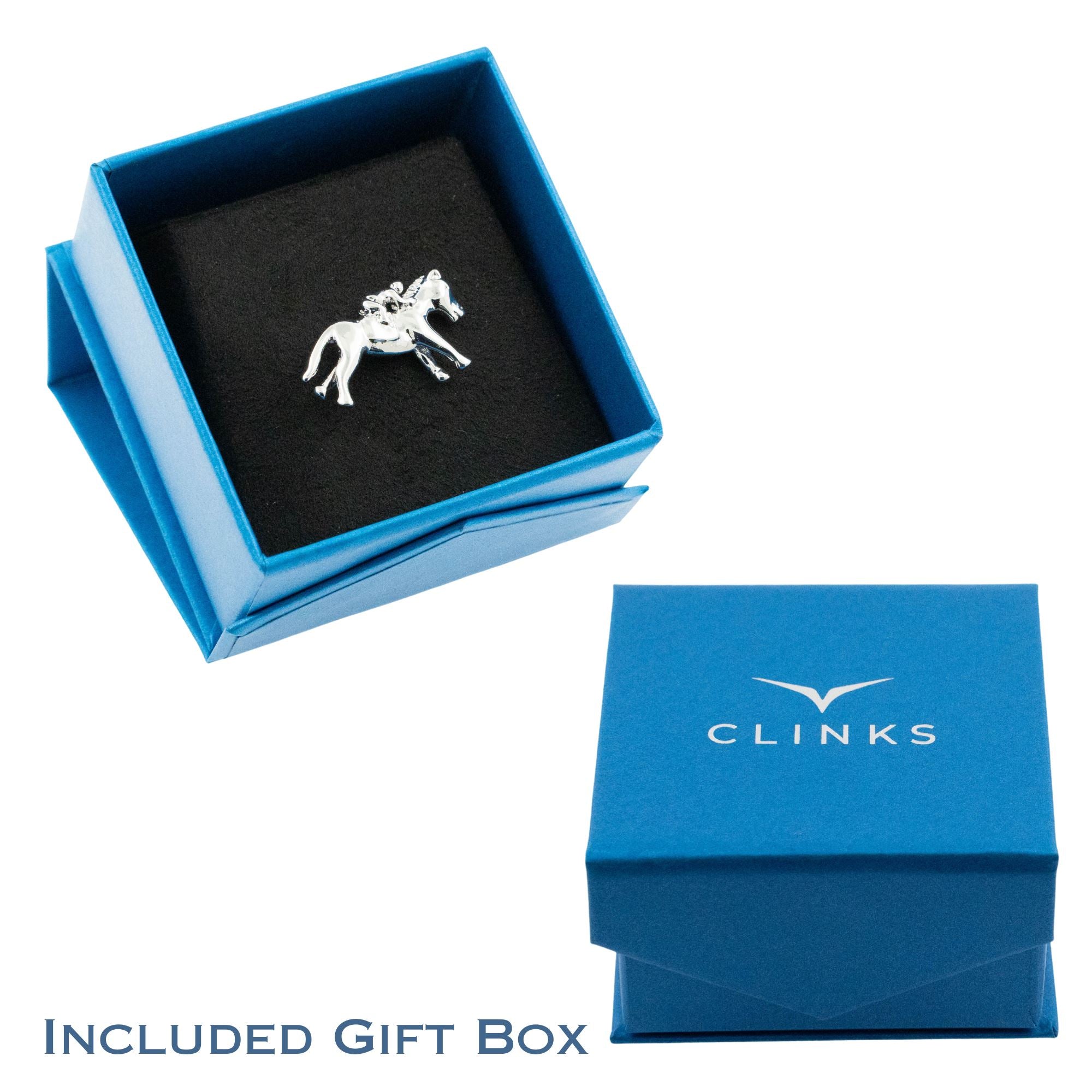 Square Silver Engravable Lapel Pin Lapel Pin Clinks