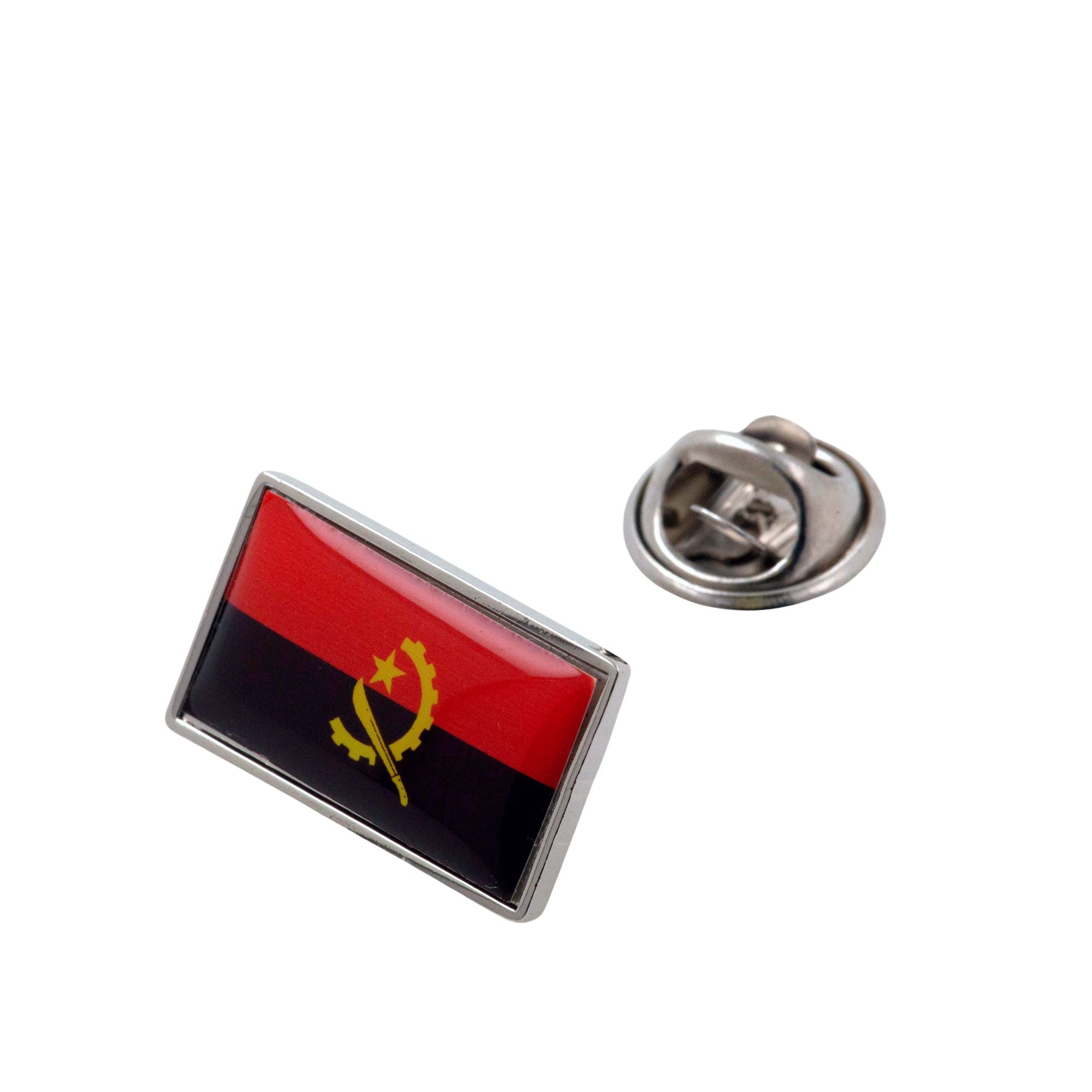 Flag of Angola Lapel Pin Lapel Pin Clinks