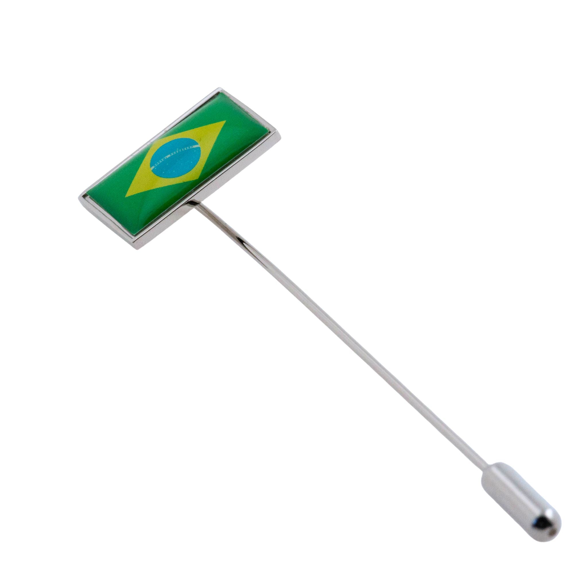 Flag of Brazil Stick Pin Lapel Pin Clinks