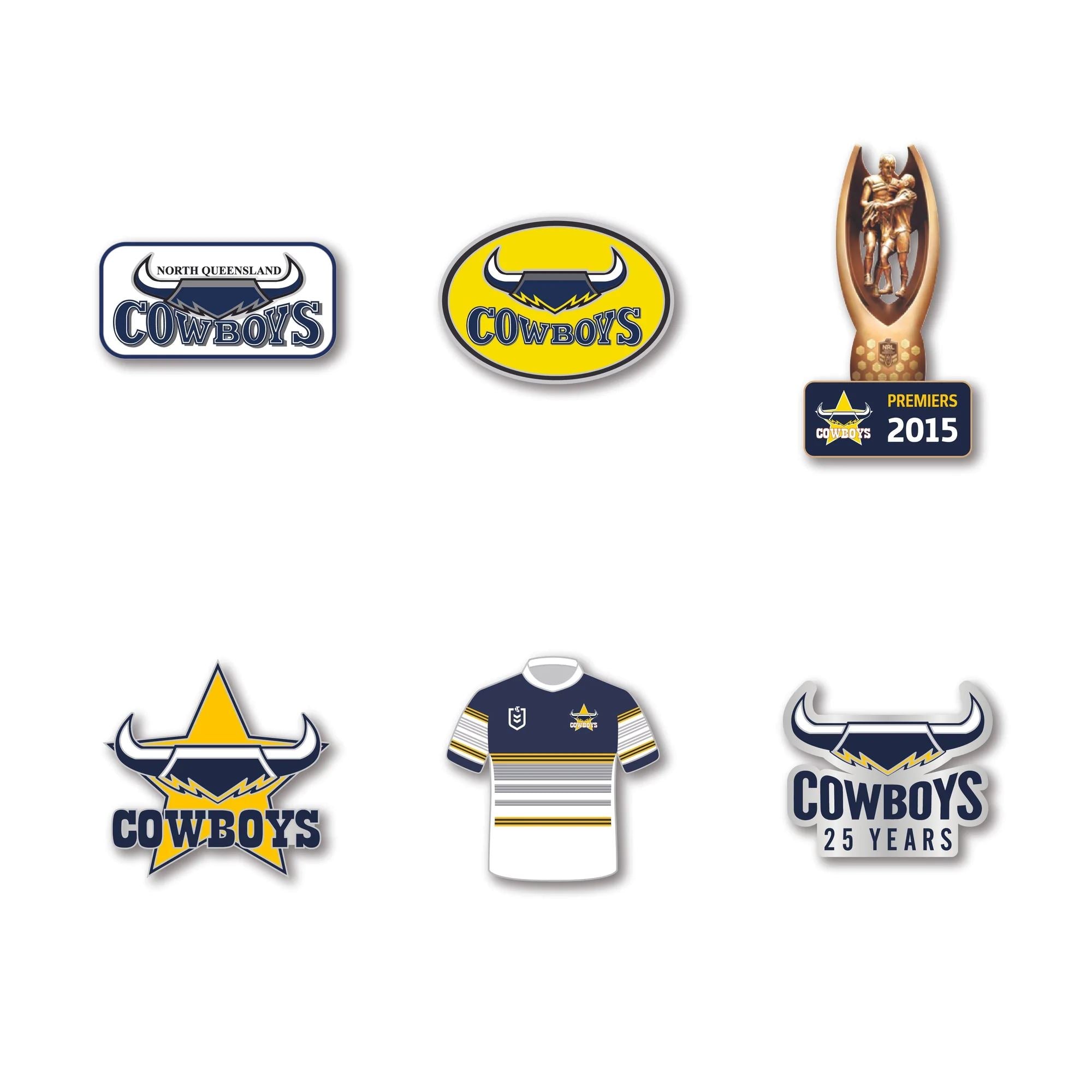 North Queensland Cowboys Logo NRL Pin Set Lapel Pin Clinks Default 