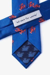 Will Work for Lobster Skinny Tie Ties Alynn