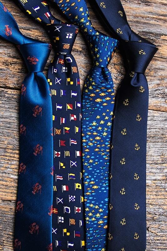 Will Work for Lobster Skinny Tie Ties Alynn