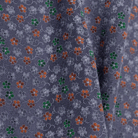 Blue Floral Pocket Square