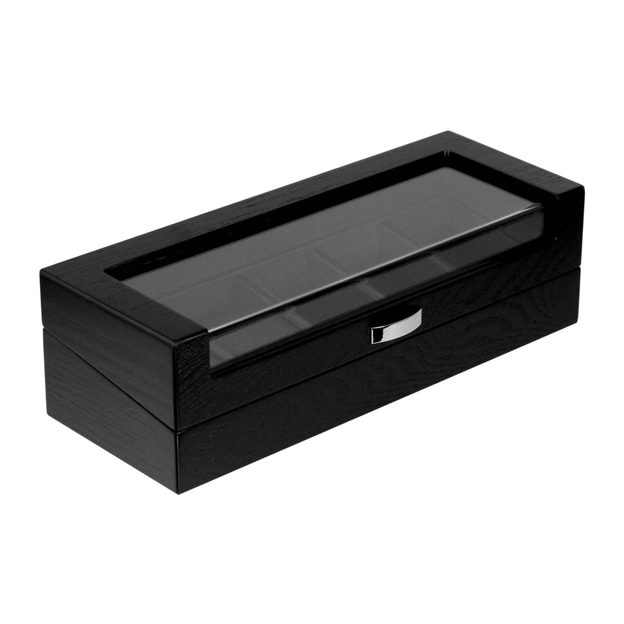 Seconds - 5 Slots Wooden Storage Watch Box Seconds Clinks