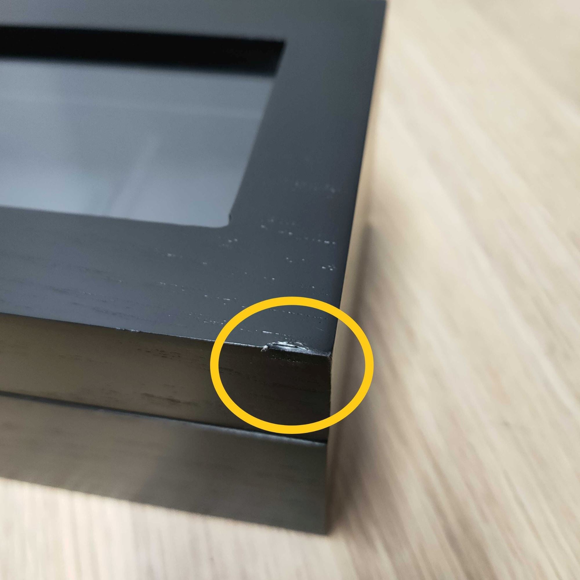 Seconds - 5 Slots Black Wooden Watch Box Seconds Clinks