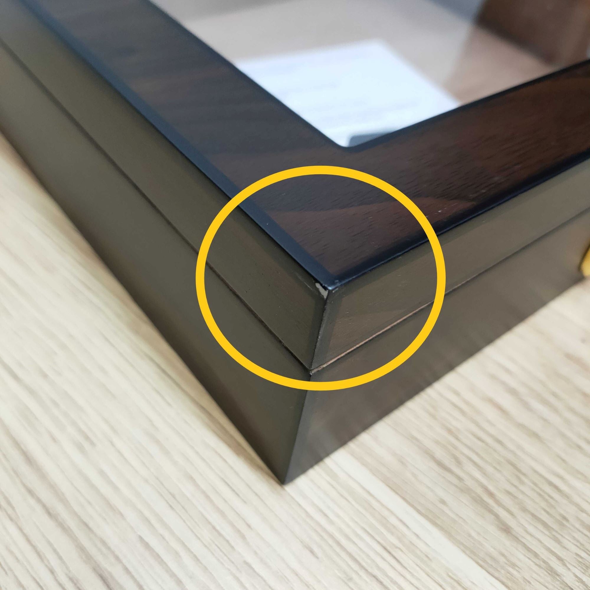 Seconds - 20 CT Walnut Cigar Humidor Box for Cigars Seconds Clinks