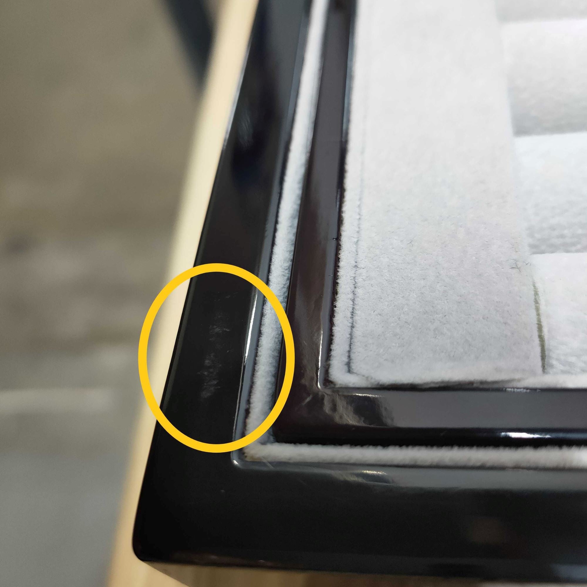 Seconds - 50 Pair Cufflink and Watch Box Double Decker Mahogany Seconds Clinks