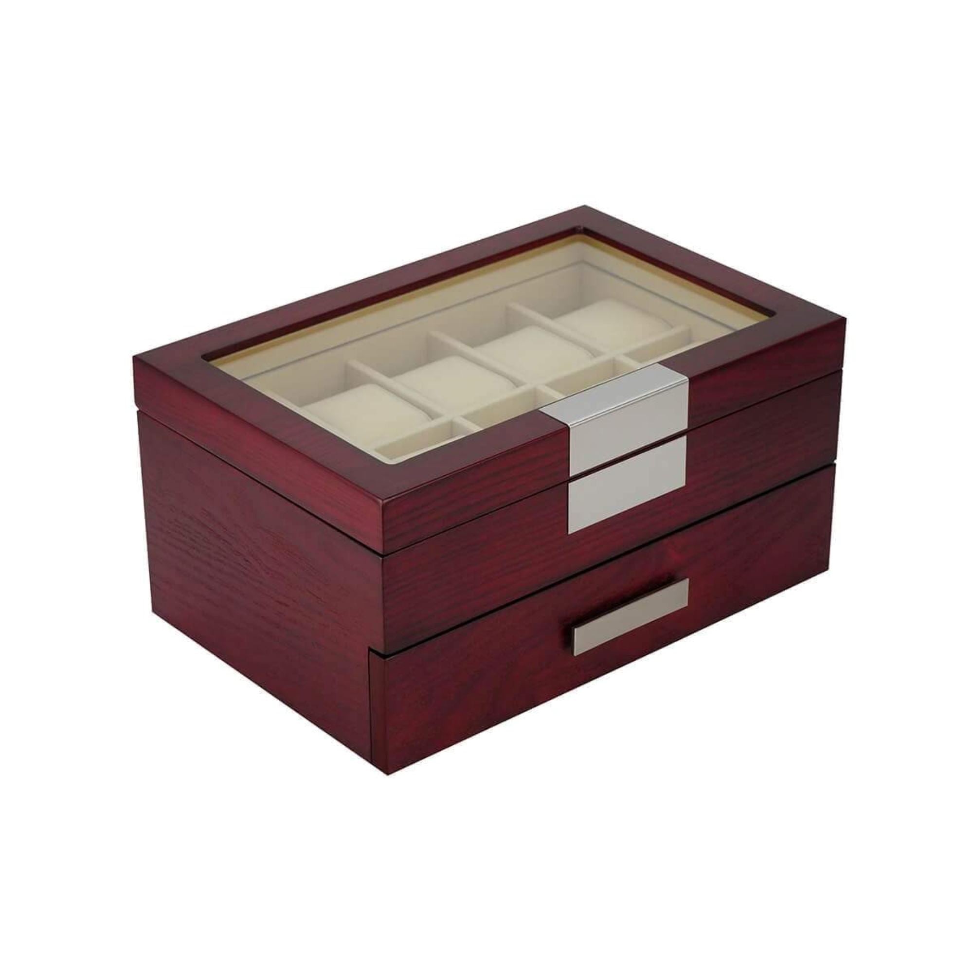 Seconds - Cherry Wooden Watch Box for 20 Watches Seconds Clinks