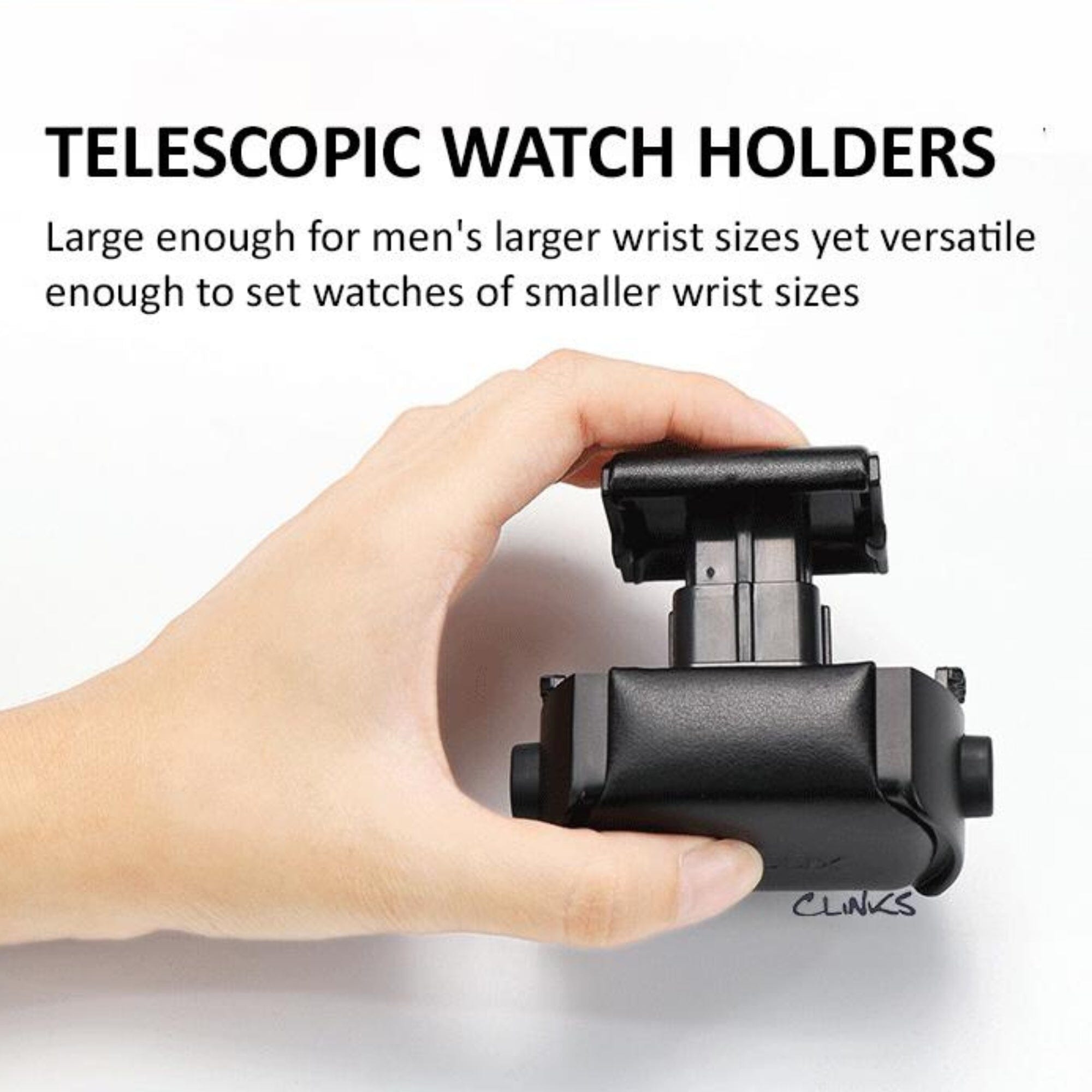 Seconds - Theodore Watch Winder for 2 Black (a) Seconds Clinks