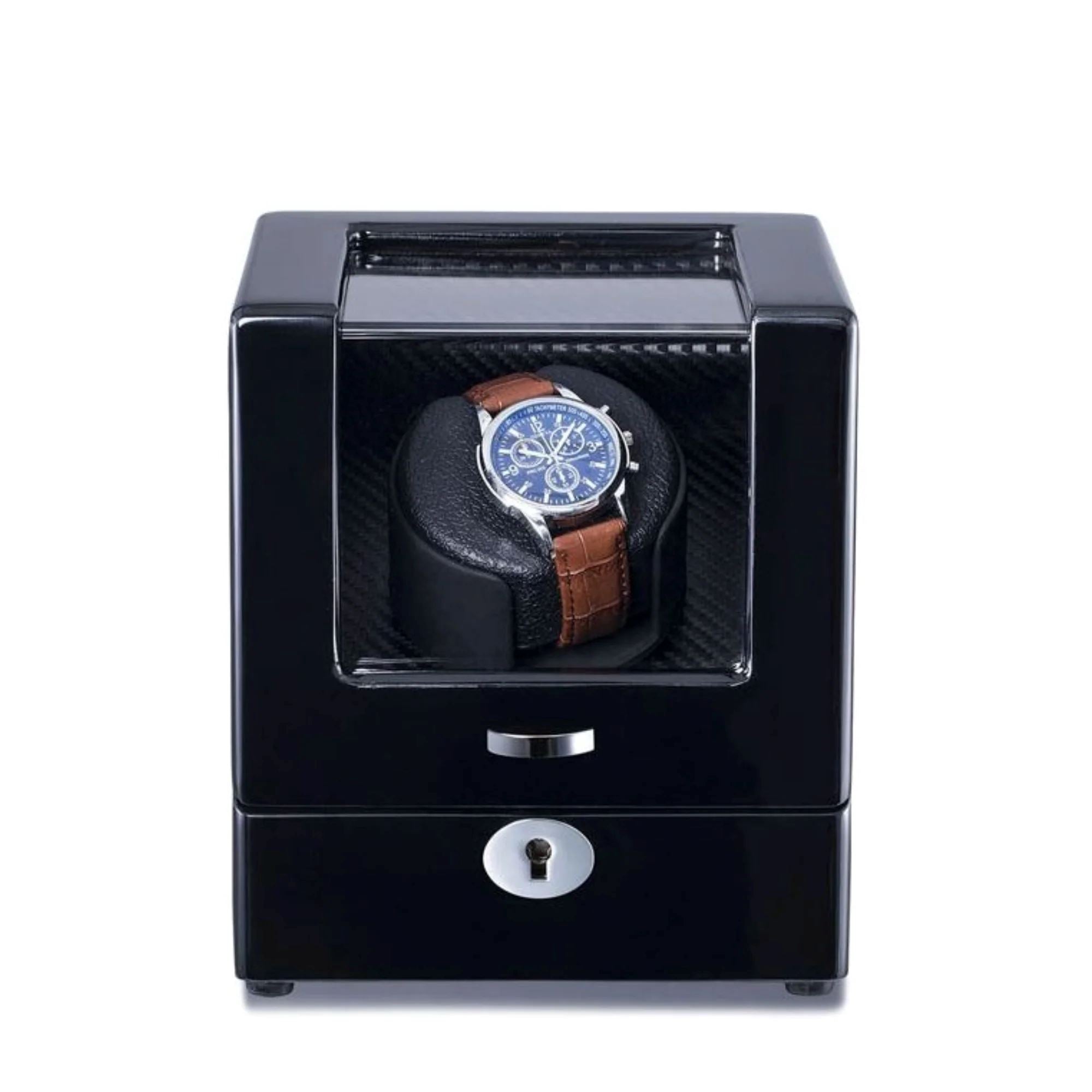 Seconds - Waratah Watch Winder Box for 1 Watch in Black (c) Seconds Clinks