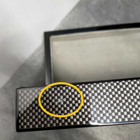 Seconds - 8 Pair Wooden Carbon Fibre Look Storage Box (B) Seconds Clinks