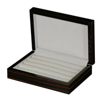 Seconds - 16 Pairs Storage Box for Cufflinks Ebony Seconds Clinks
