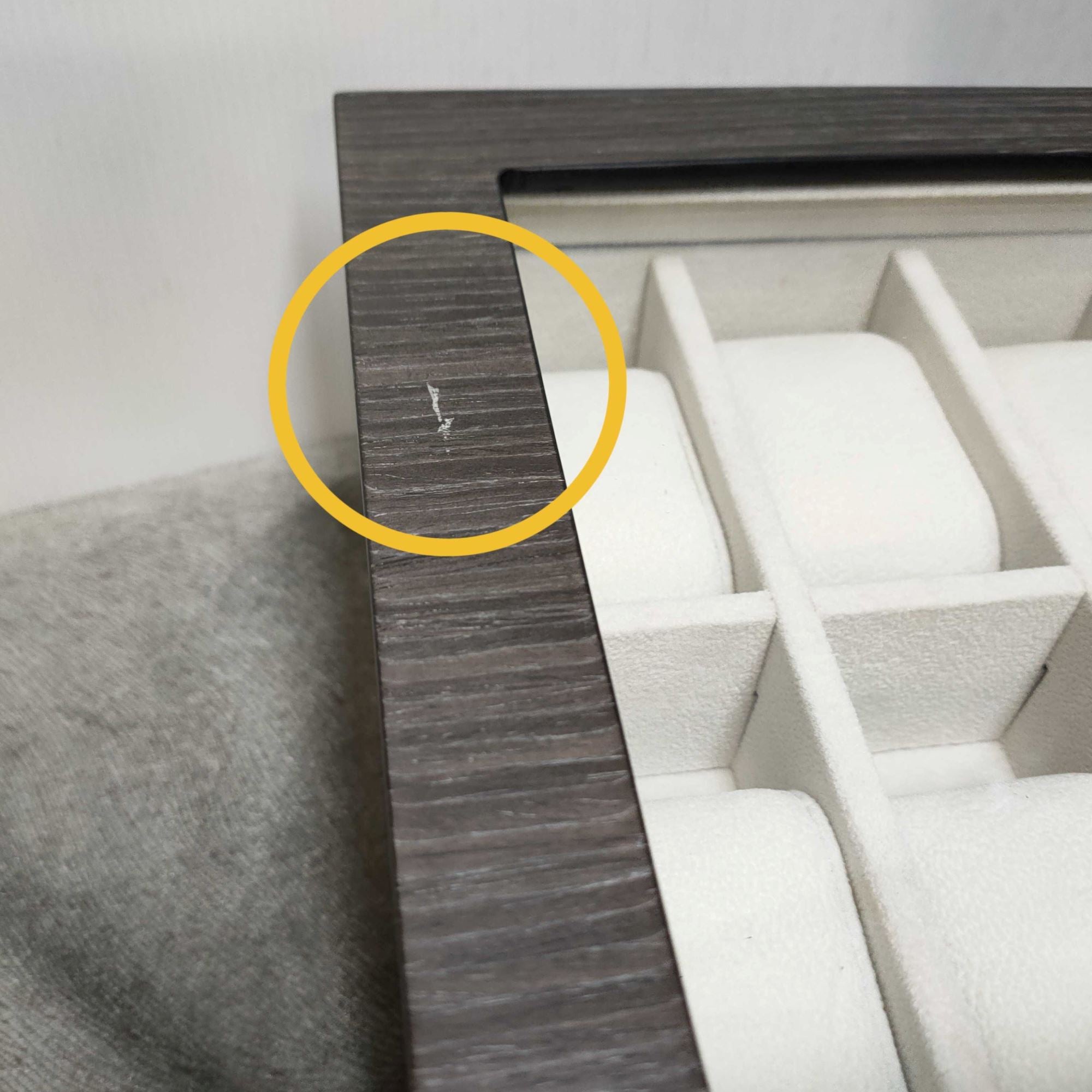 Seconds - Ginko Wooden Cufflink Watch Box with a Drawer (C) Seconds Clinks