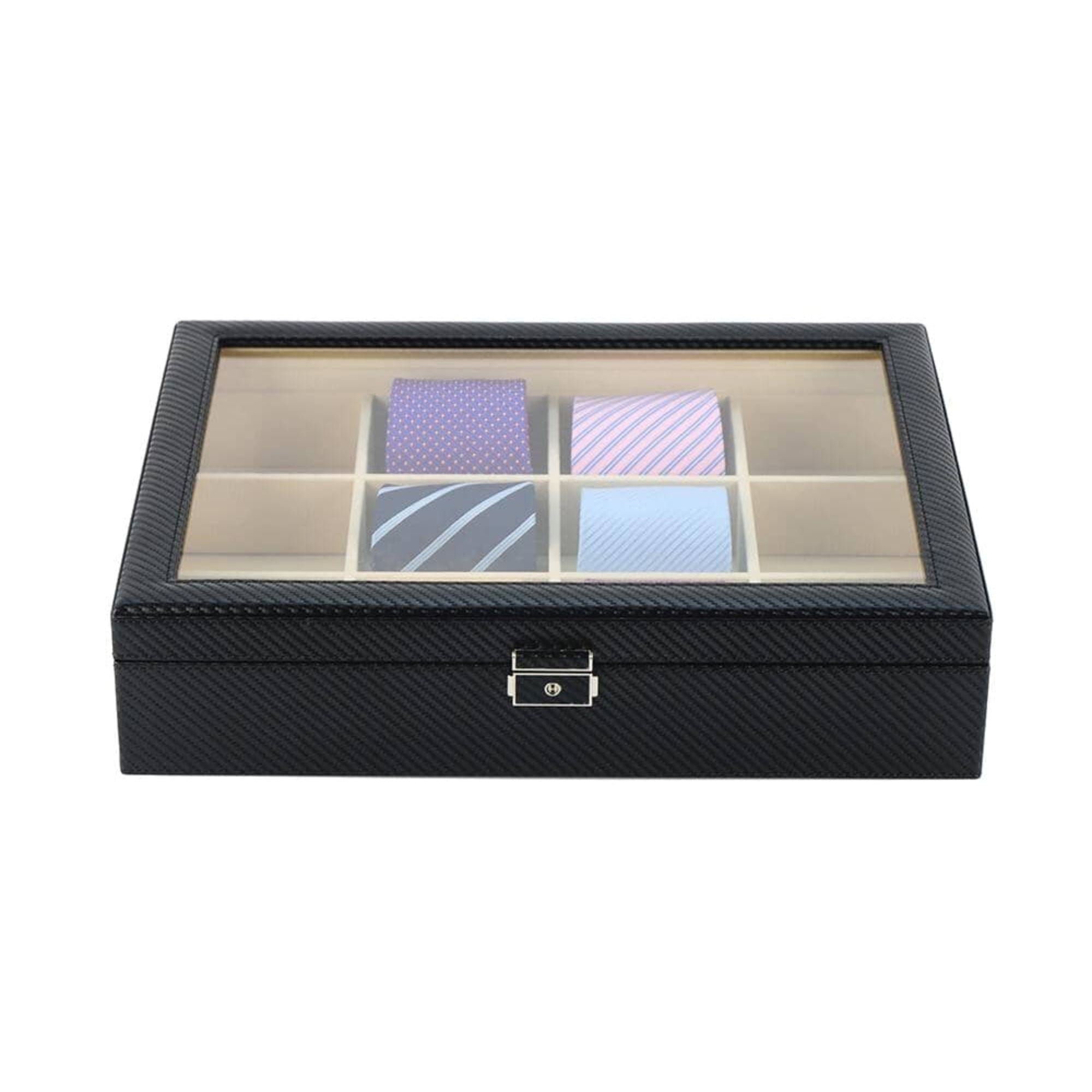 Seconds - Carbon Fibre Leather Tie Box for 12 Seconds Clinks