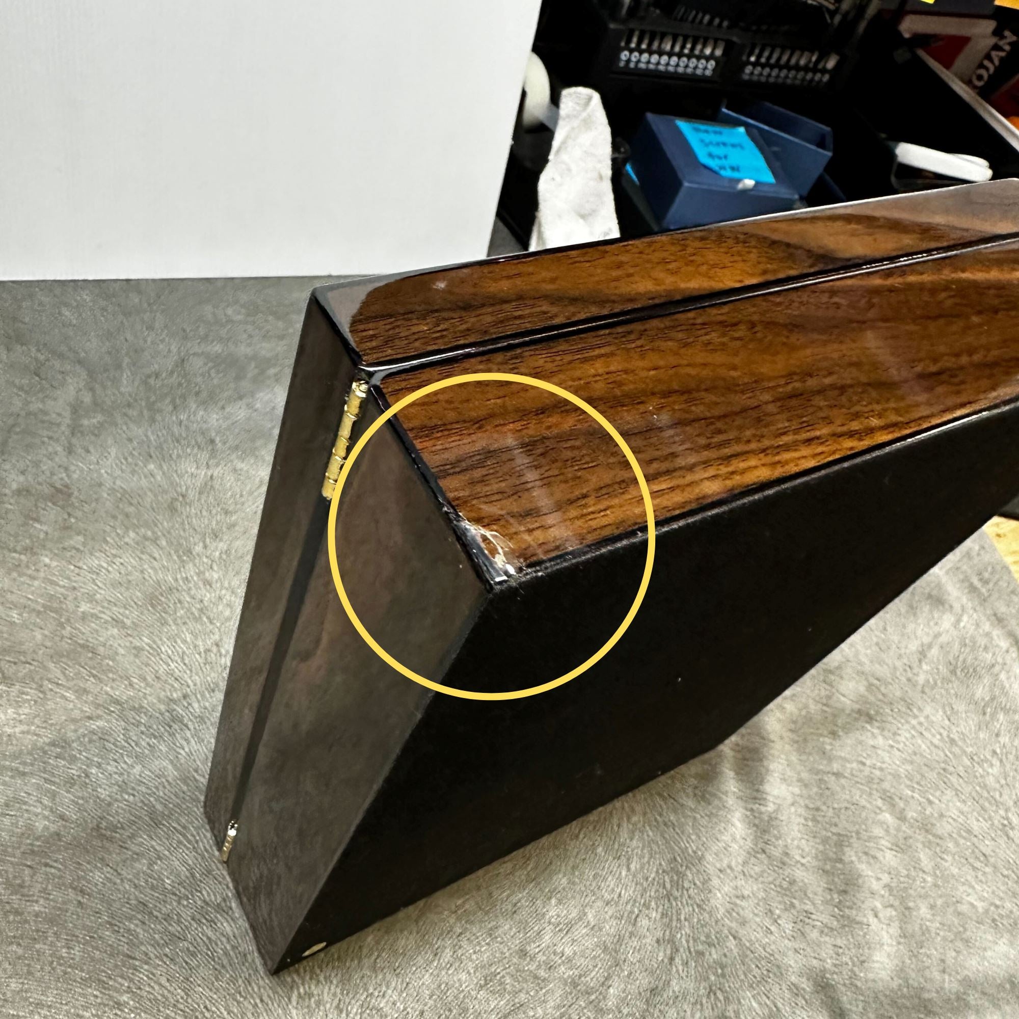 Seconds - 12-20 CT Walnut Cigar Humidor Spanish Cedar Box for Cigars Seconds Clinks