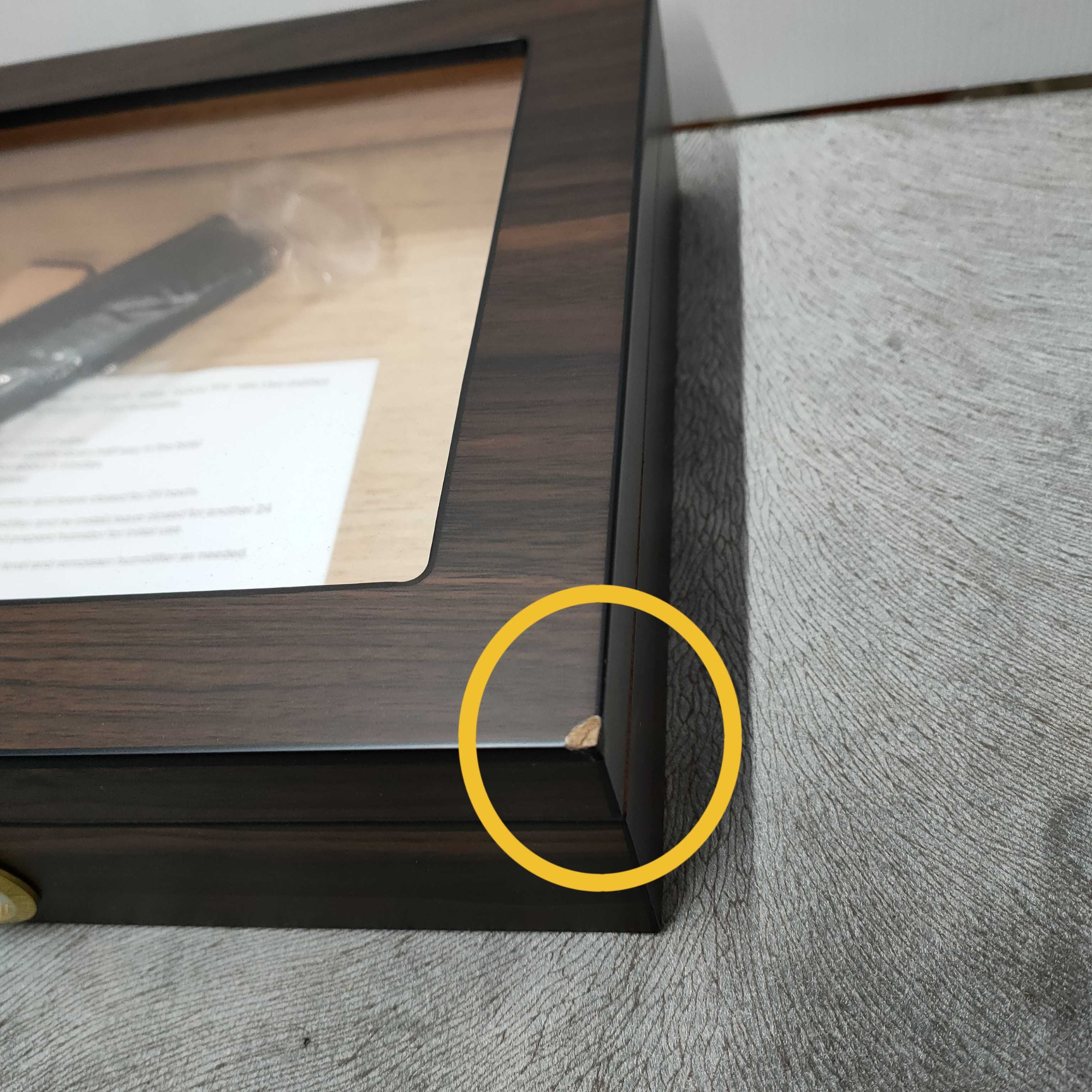 Seconds - 12-20 CT Walnut Cigar Humidor Spanish Cedar Box for Cigars (A)