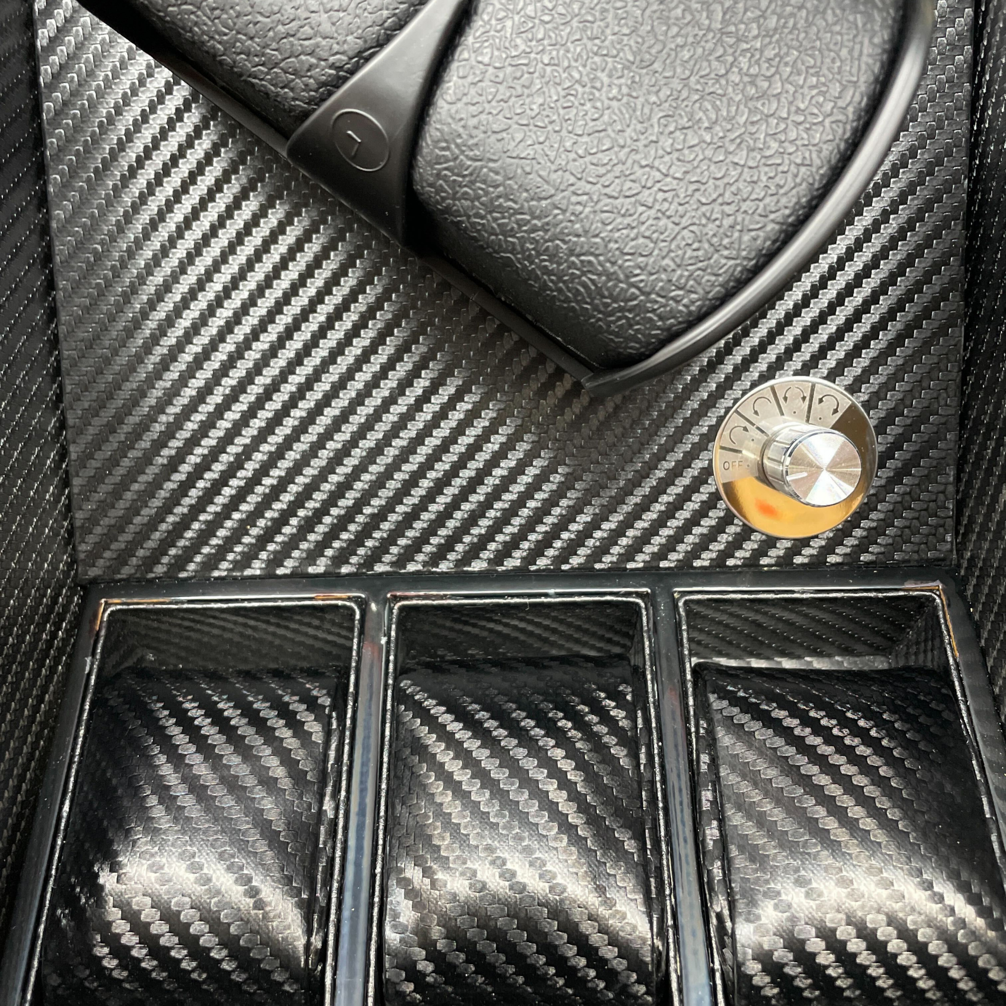 Seconds - Avoca Watch Winder Box for 2+3 Watches in Black