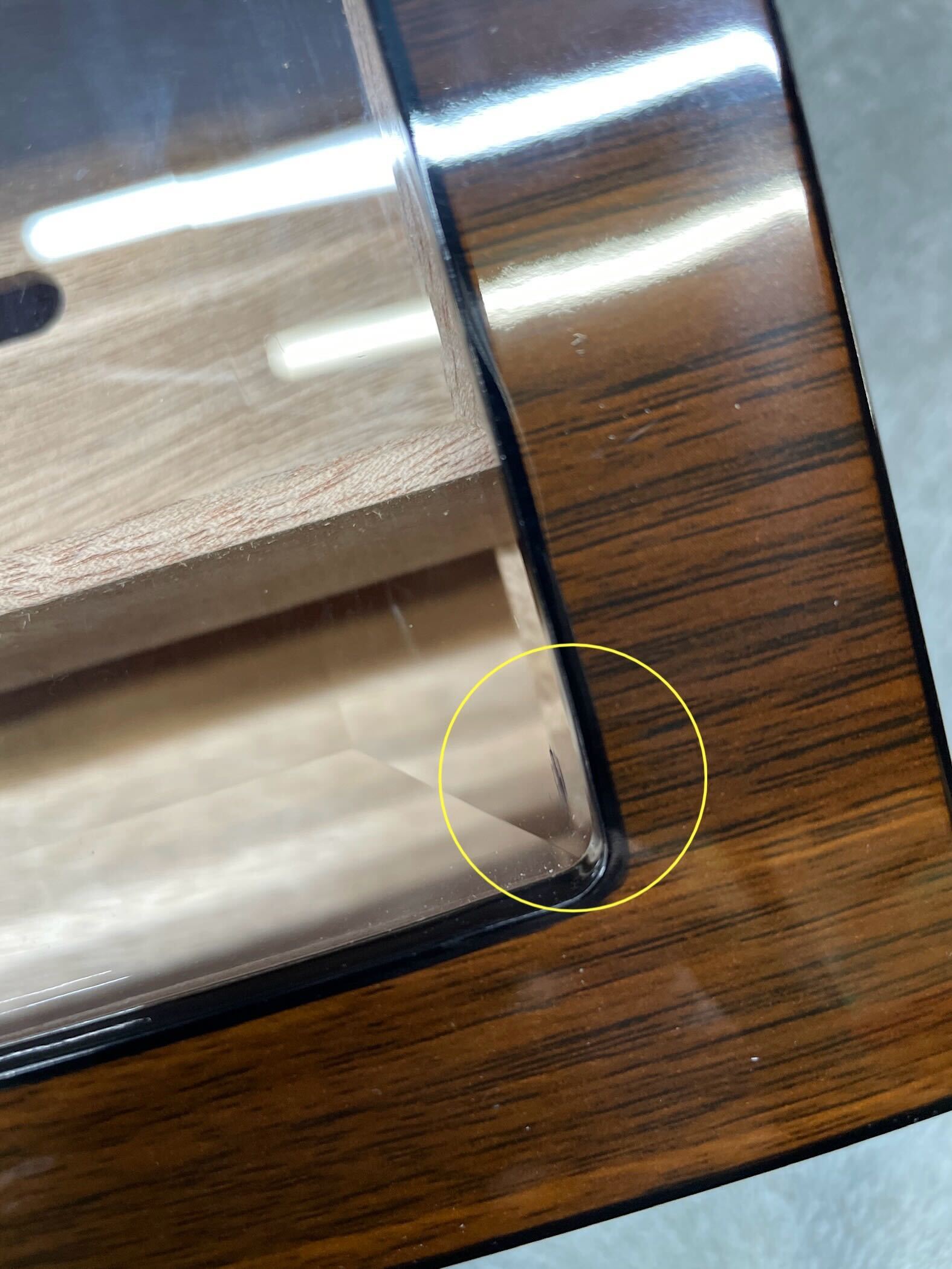 Seconds - 50 CT Walnut Cigar Humidor Wooden Cabinet for Cigars