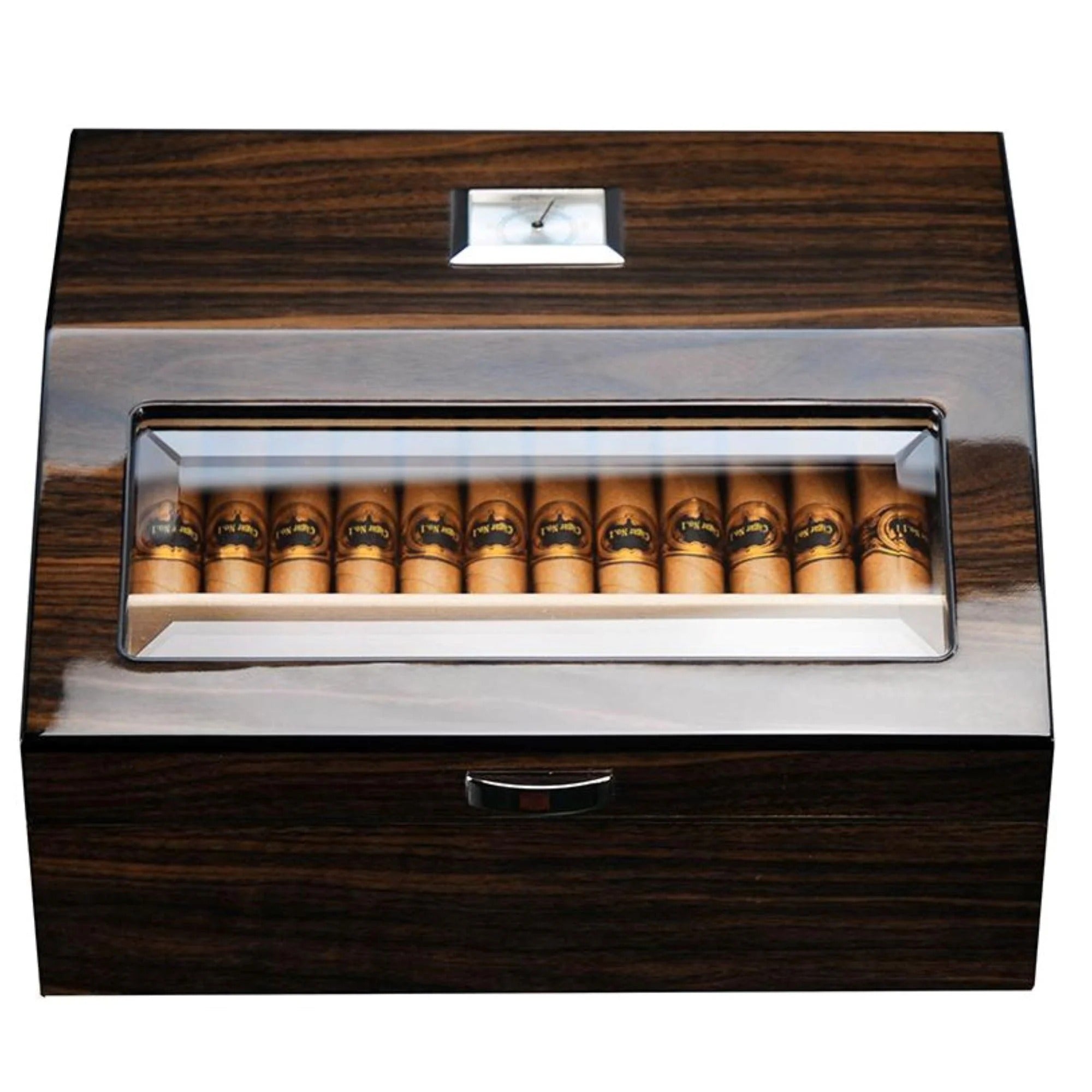 Seconds - 50 CT Walnut Cigar Humidor Wooden Cabinet for Cigars