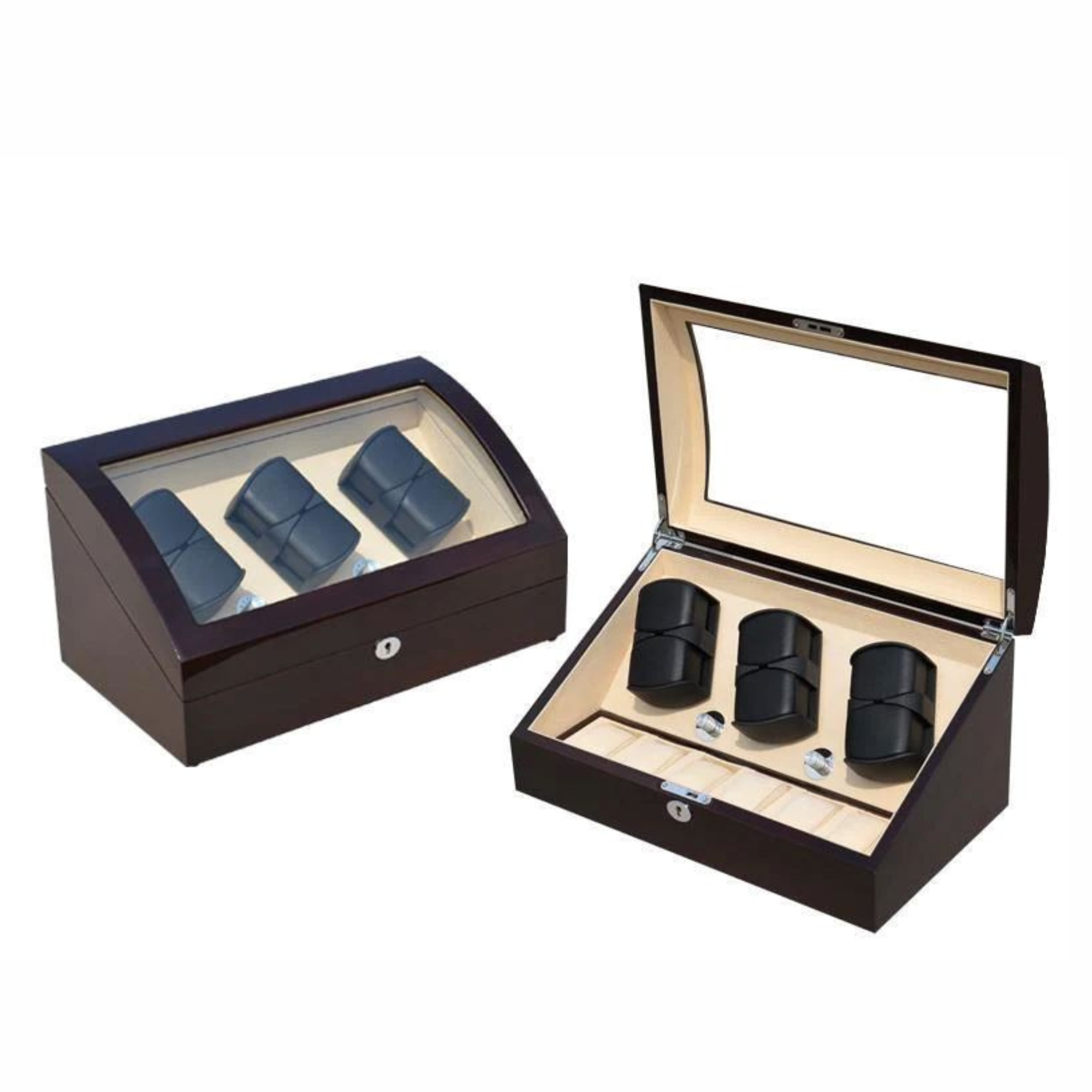Seconds - Avoca Watch Winder Box 6 + 6 Watches in Mahogany (G)