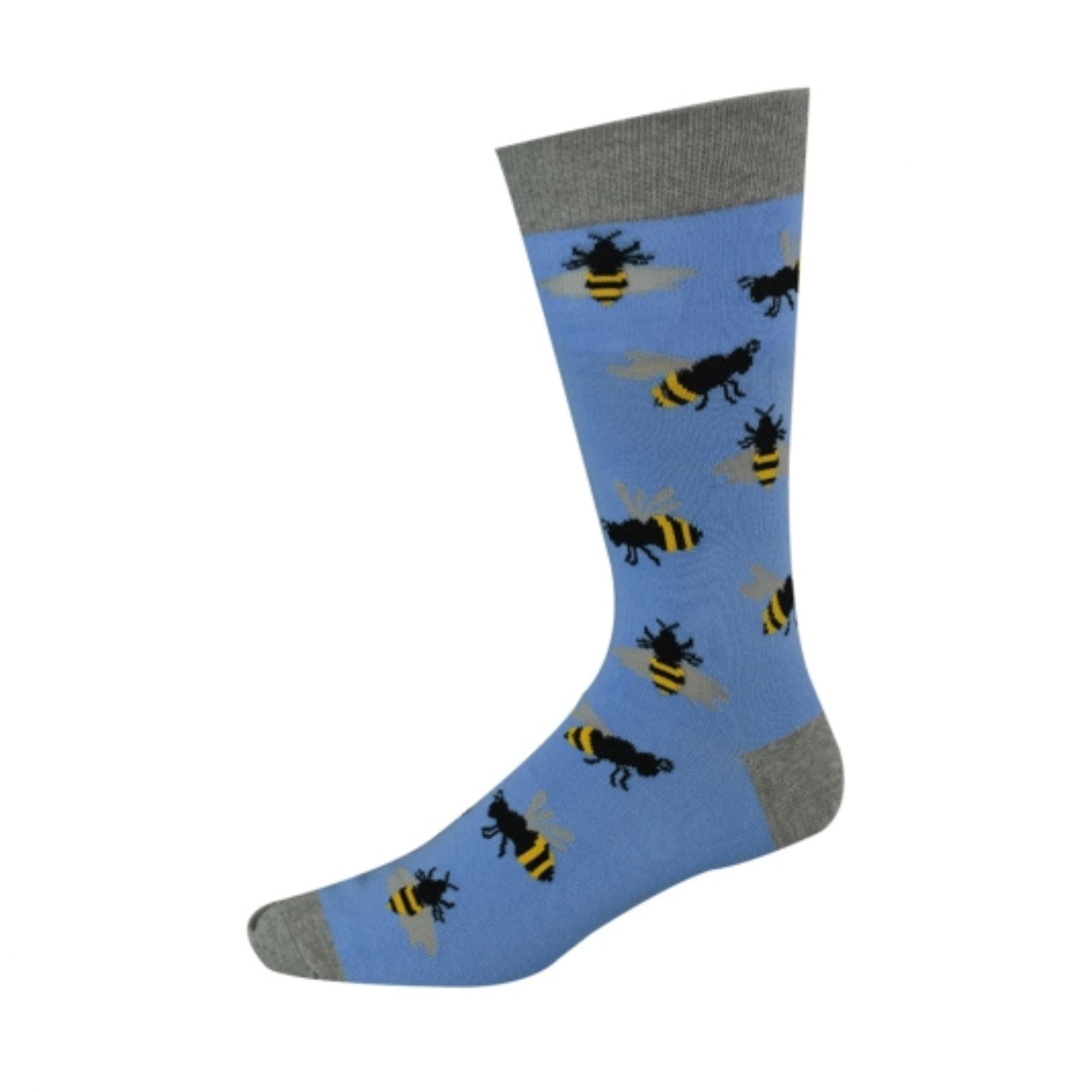 Mens Bumblebee Sock Socks Bamboozld King Size (11-14)
