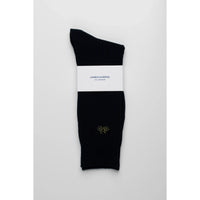 Navy Ribbed Socks Socks Clinks
