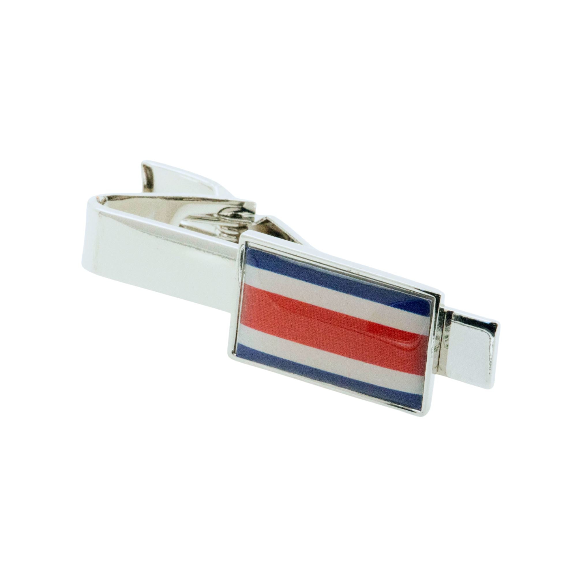 Flag of Costa Rica Tie Clip Tie Clips Clinks