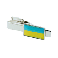 Flag of Ukraine Tie Clip Tie Clips Clinks