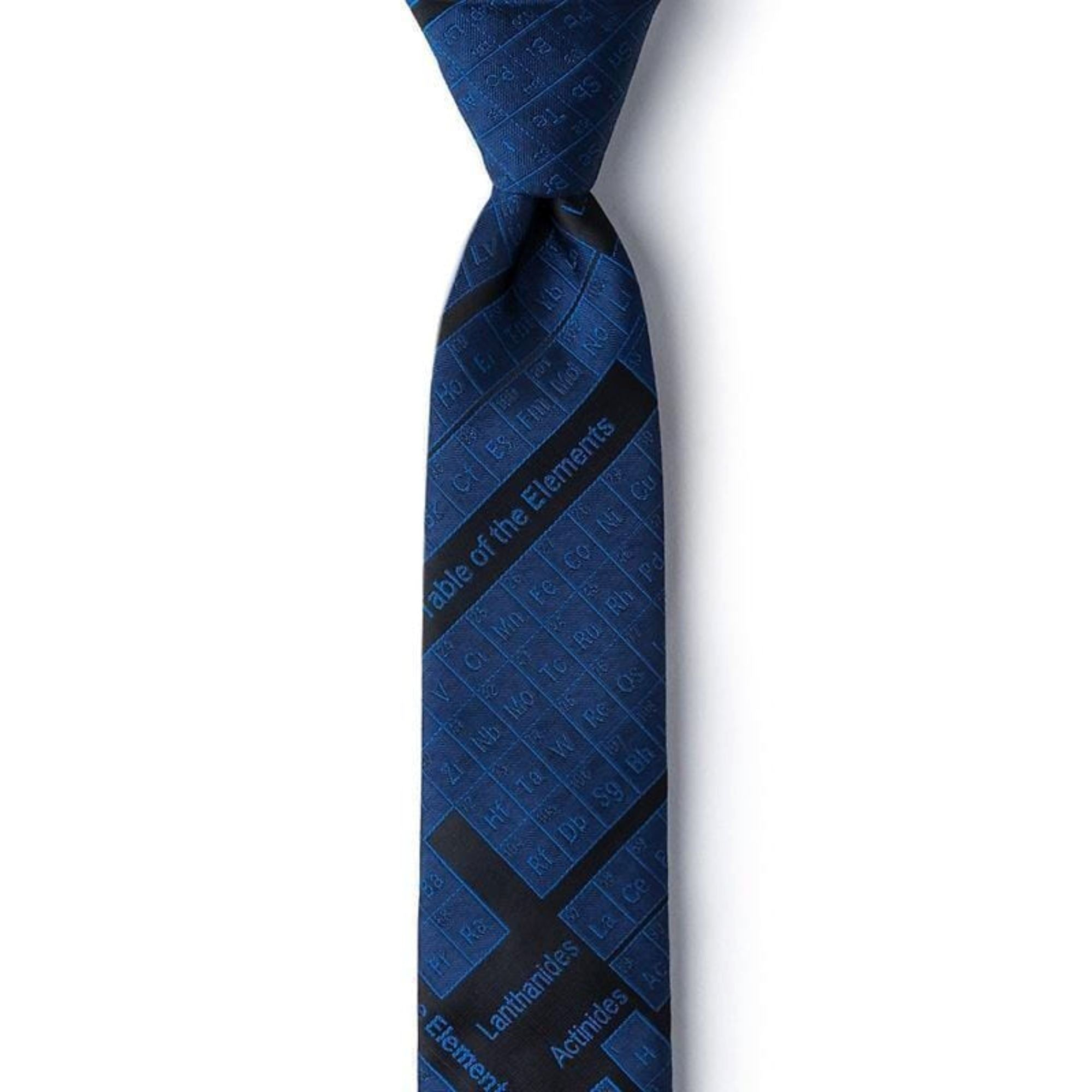 Periodic Table Skinny Tie in Blue Ties Clinks Australia