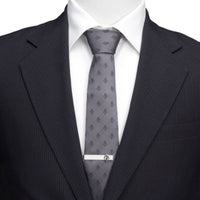 Mandalorian Star Wars Gray Silk Men's Tie Ties Star Wars