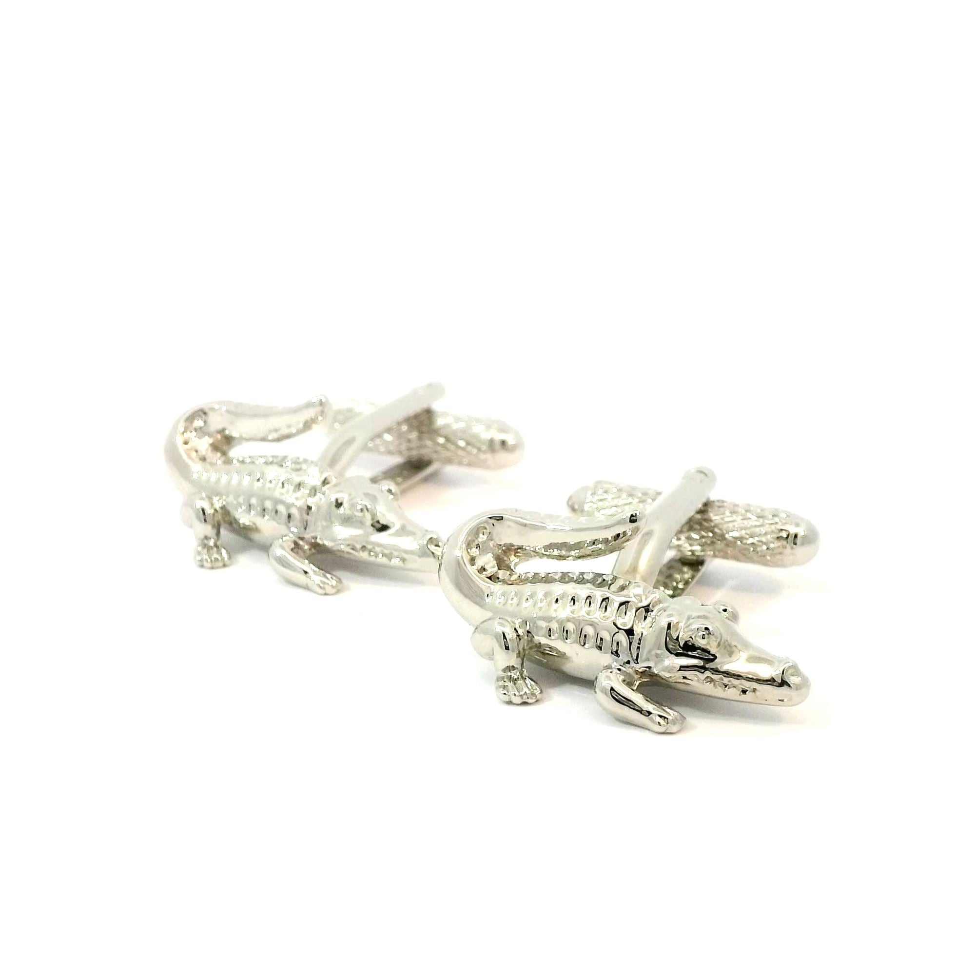 Alligator or Crocodile Cufflinks Novelty Cufflinks Clinks Australia Alligator or Crocodile Cufflinks
