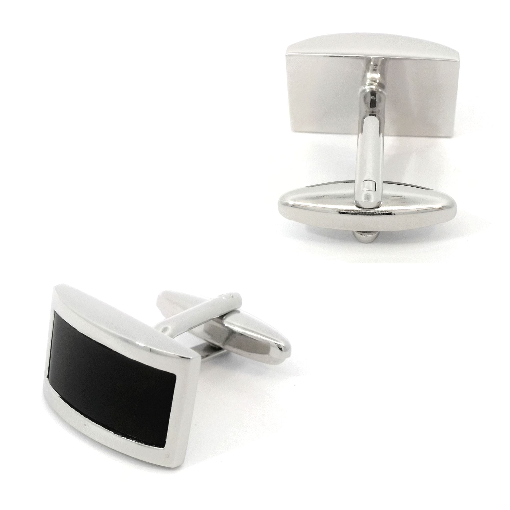 Black Domed Design Cufflinks Classic & Modern Cufflinks Clinks Australia